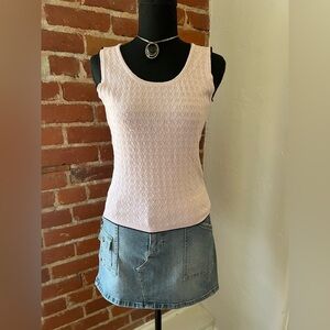Jones New York Petite Lavender Textured Knit Tank Top | Size PP S/M